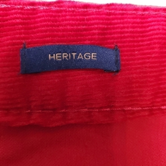 TALBOTS Heritage Red Corduroy Size 10 - Picture 3 of 14